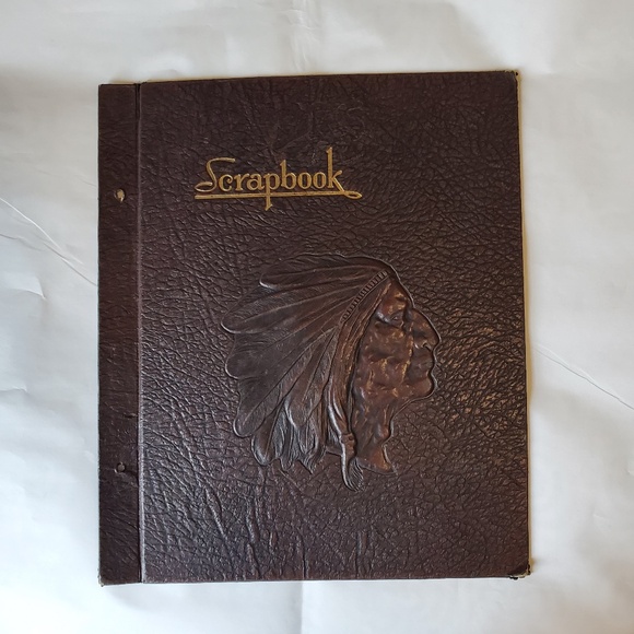 Native American Chief Head Scrapbook- Circa 1940 - Picture 2 of 5